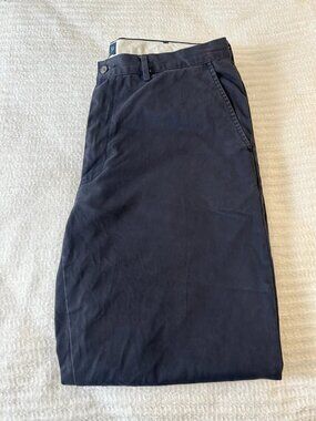 Vintage Polo Ralph Lauren Mens Classic Chino Casual Dress Pants Navy Blue 38x32